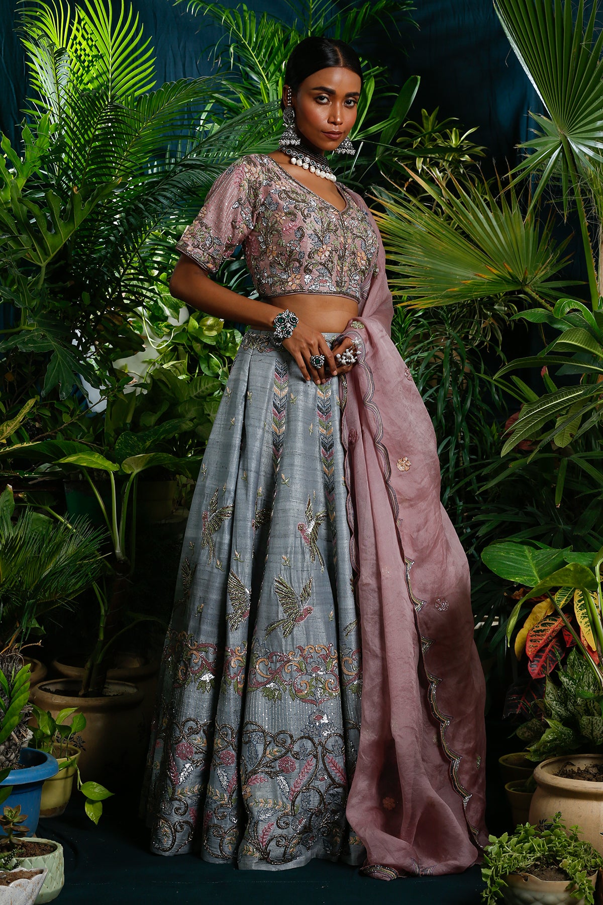 pink gray color combination dress Best grey wedding dress ideas for moody & romantic vibes Offbeat Wed (was Offbeat Bride)