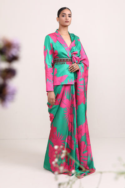 Daizy Blazer Sari Set