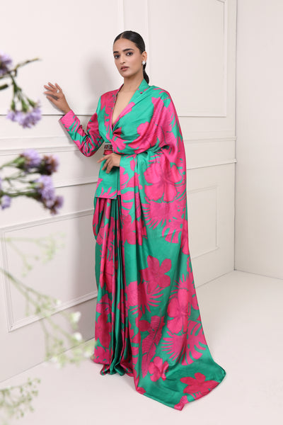 Daizy Blazer Sari Set