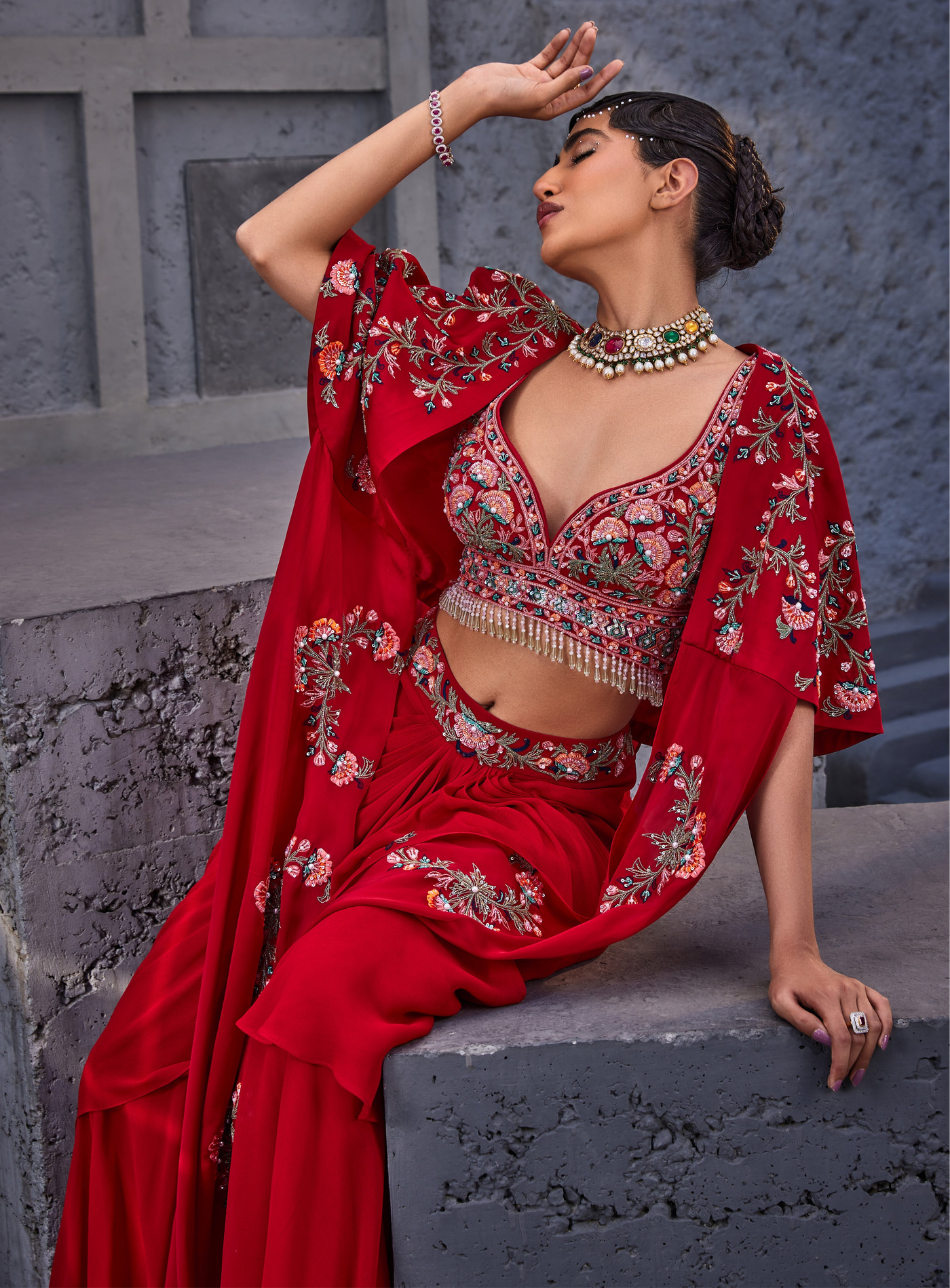 LAALSA INDOWESTERN CAPE SET