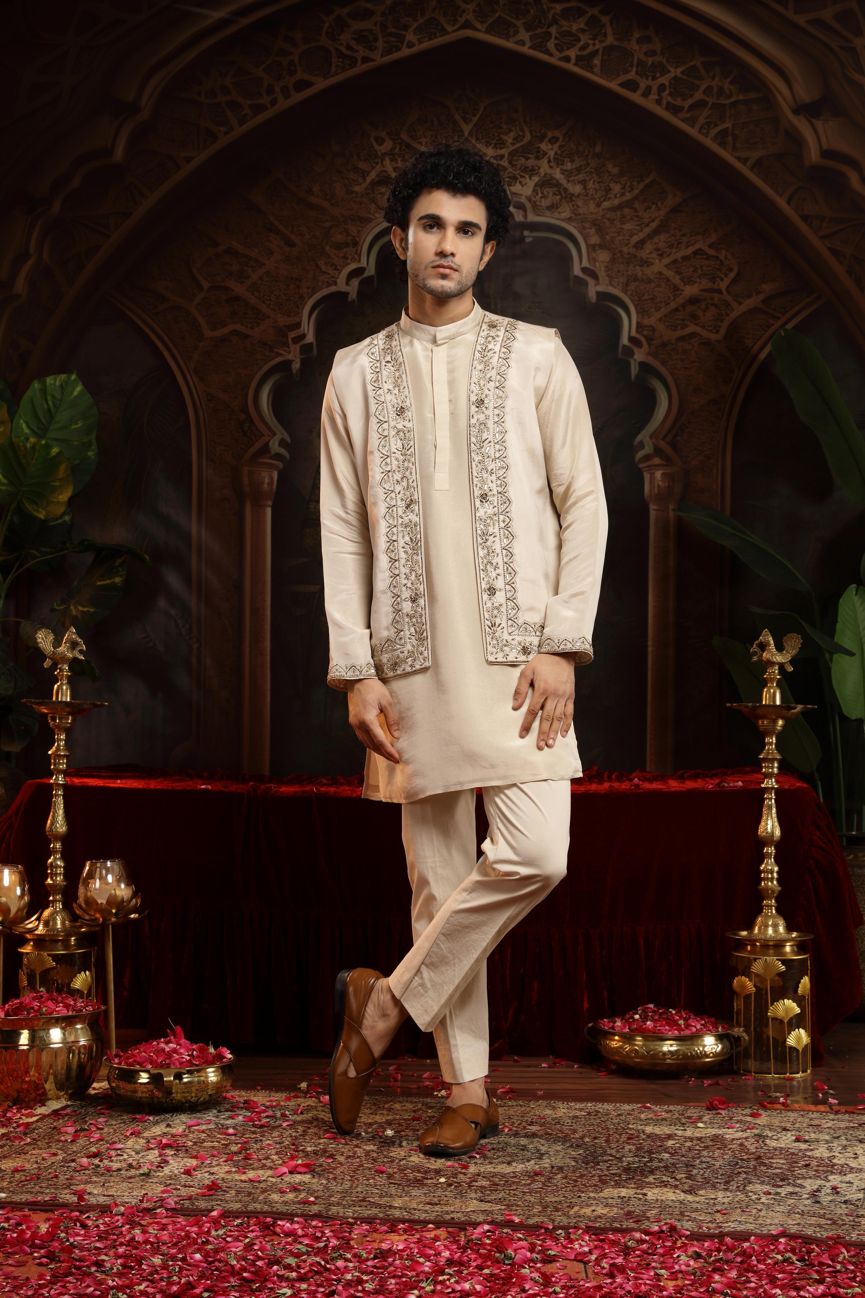 Vedhya Vedhya Kurta Jacket Set – Miku Kumar
