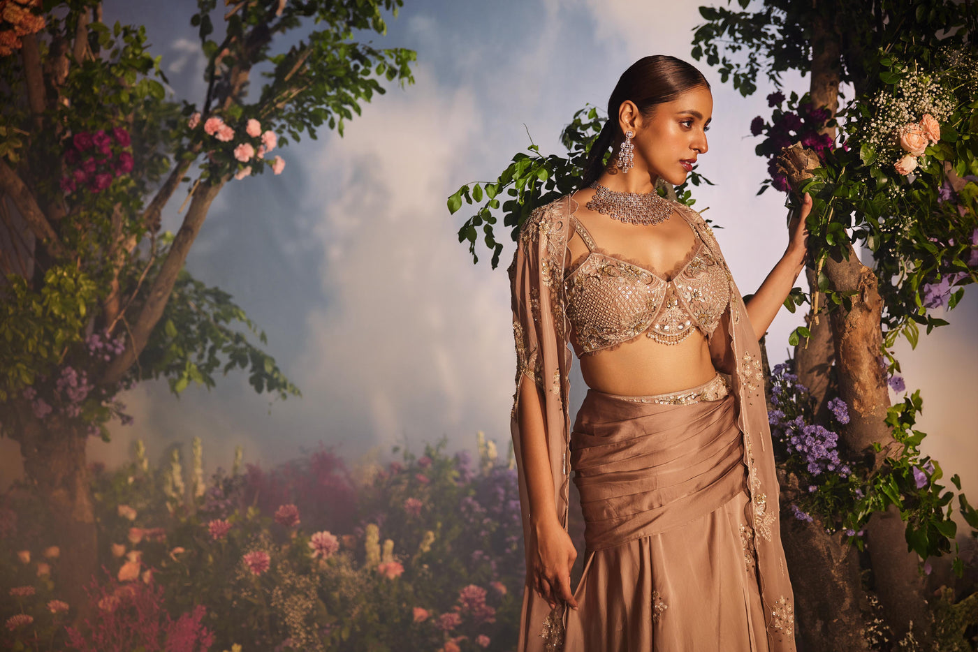 TALIKA CAPE LEHENGA SET