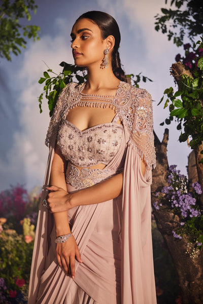 VANSHREE CAPE DRAPE LEHENGA