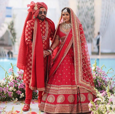 BRIDE: ADITI GUPTA IN CUSTOM MADE BRIDAL LEHENGA