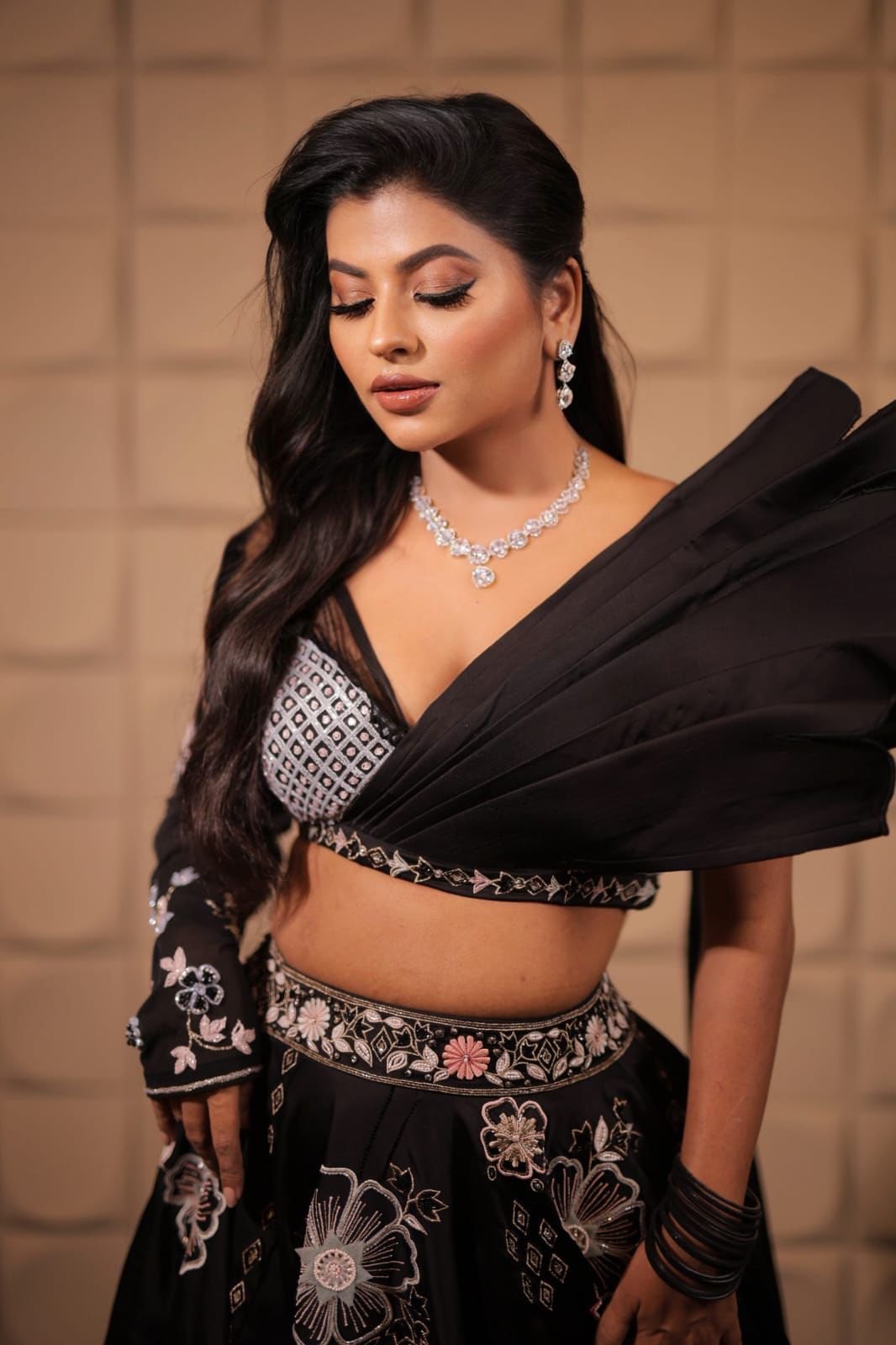 Sana Ghauri in Mishka Lehenga Set