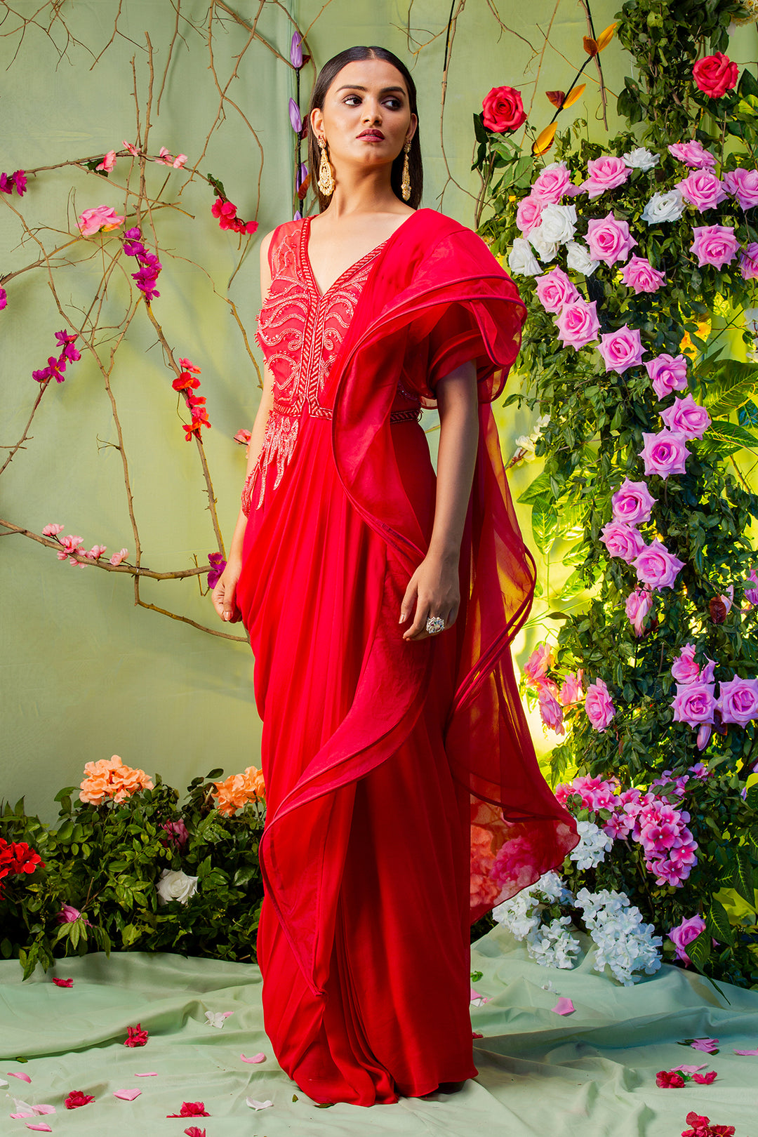 Drape saree gown hotsell