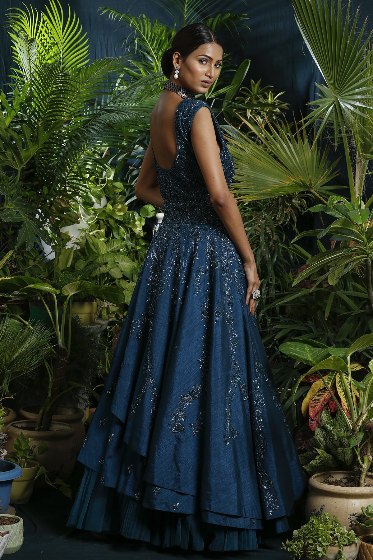 A Line Peacock Blue Prom Dresses, Peacock Blue Floor Length Formal Eve –  jbydress